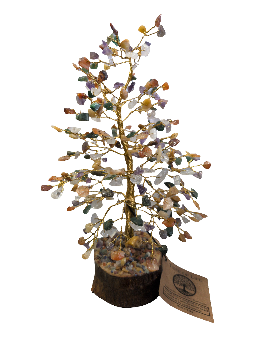 300 mixed stone/wood base Gemstone Tree
