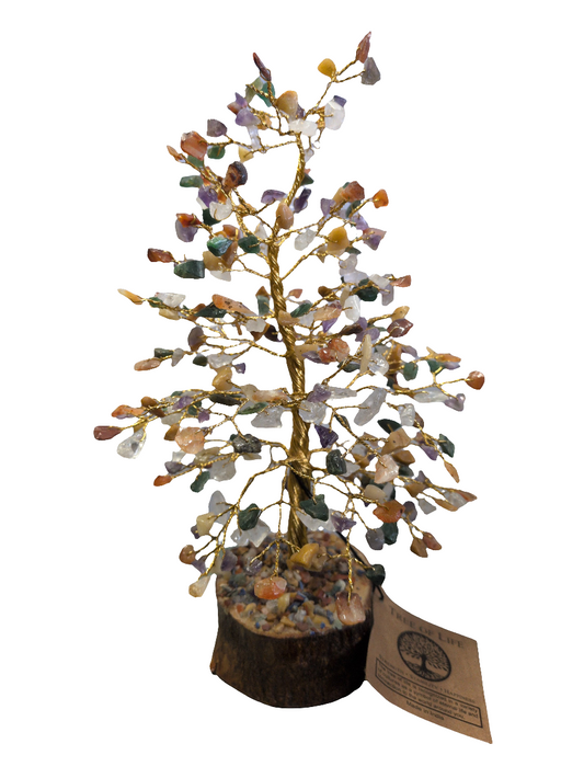 300 mixed stone/wood base Gemstone Tree