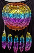 Cotton Powerloom Dream Catcher Tapestry Tie Dye 54 x 84
