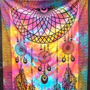 Cotton Powerloom Dream Catcher Tapastry Tie Dye 54 x 84