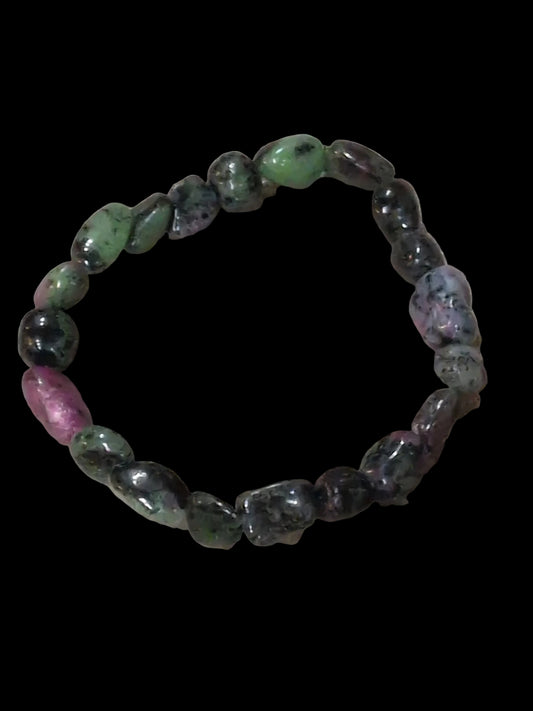 Ruby Zoisite Nugget Bracelet