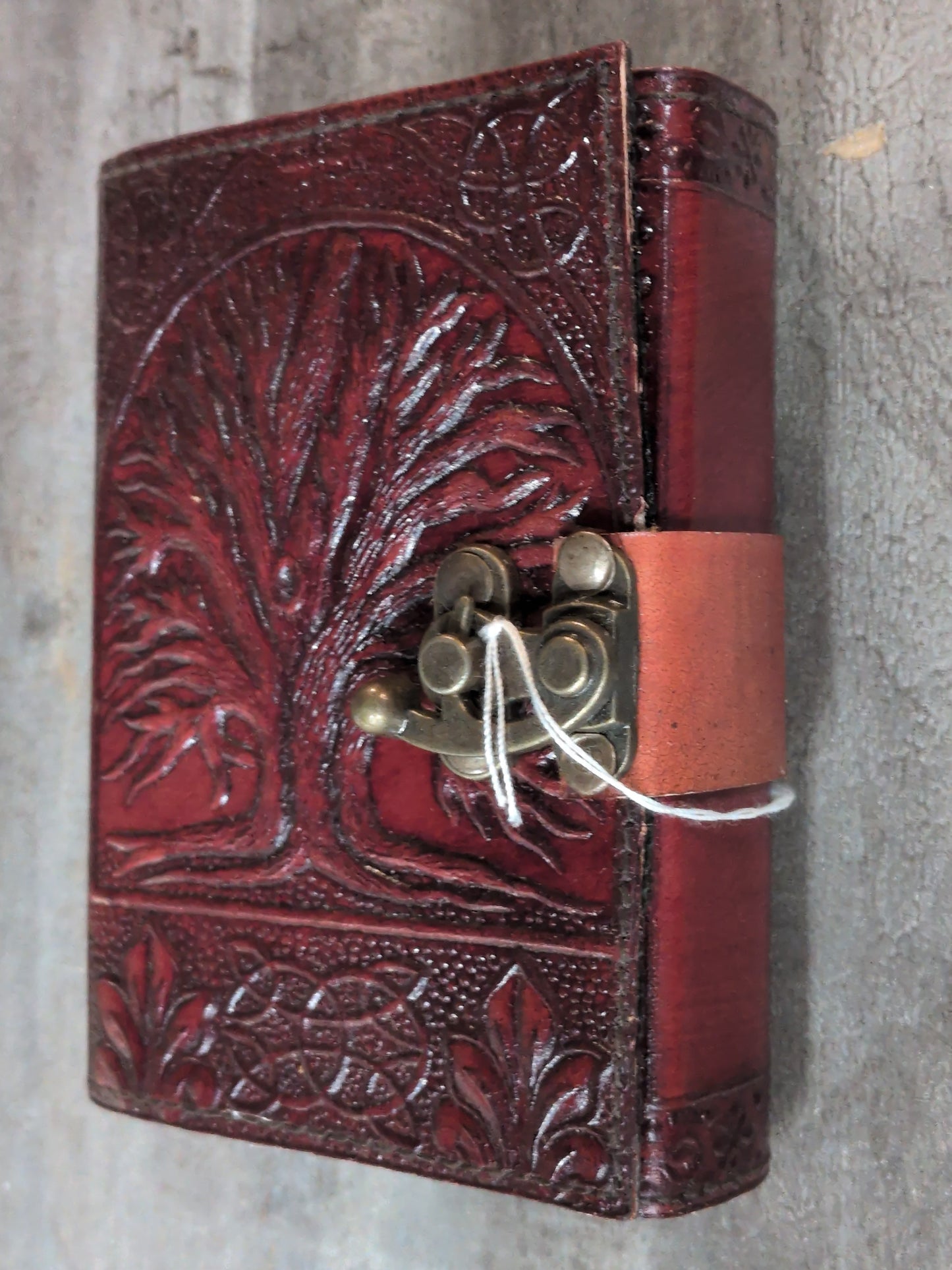 Celtic Tree of Life Leather Journal 3x5