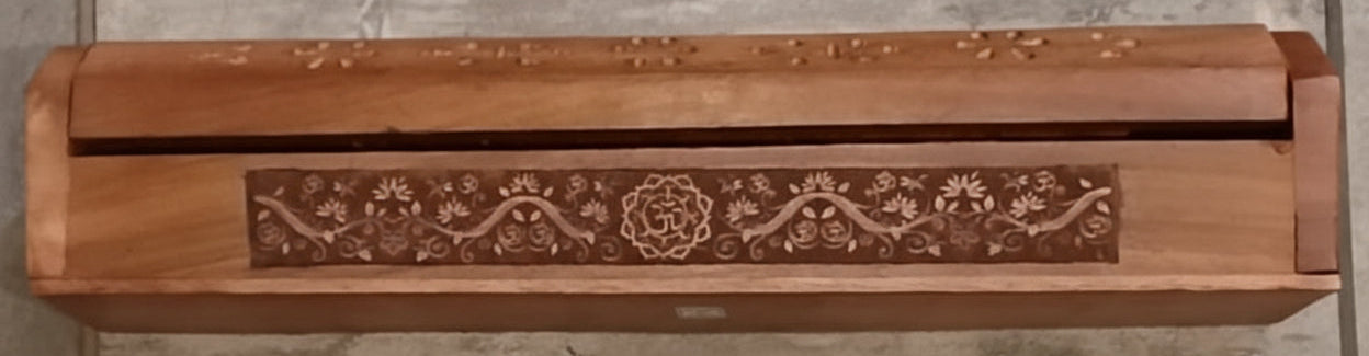 Om Floral Incense Coffin Box