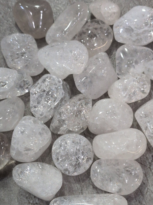 Crackle Quartz Tumbled stone