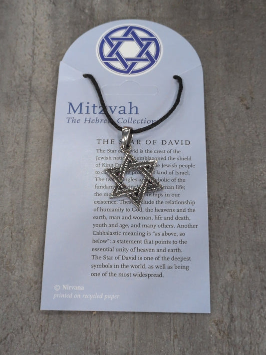 Mitzvah collection Star of David Pewter Pendant