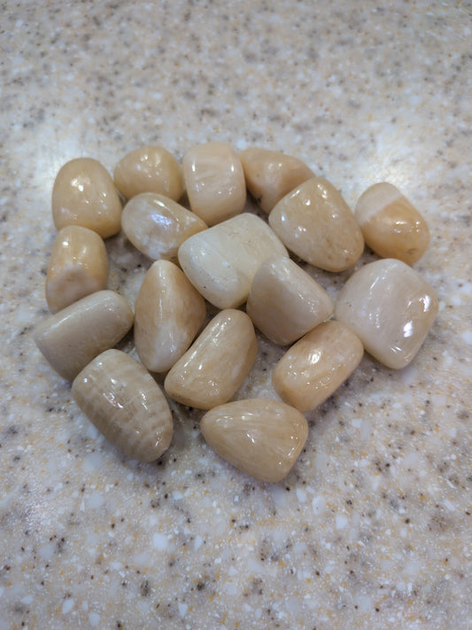 Yellow Calcite Tumbled stone