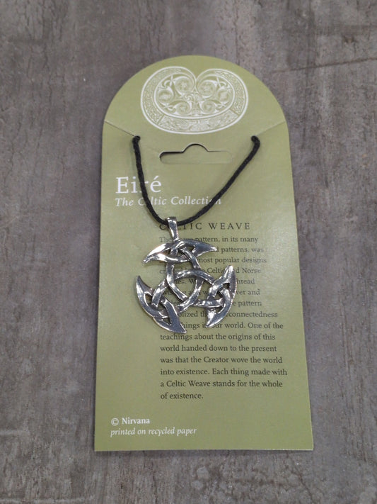 Eiré Celtic Collection Triad Celtic Weave Pewter Pendant