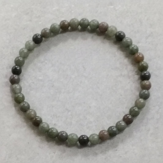 Elastic 4mm African Bloodstone