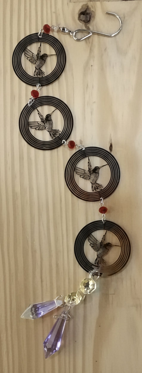 17" Hummingbird Spinner/ Suncatcher
