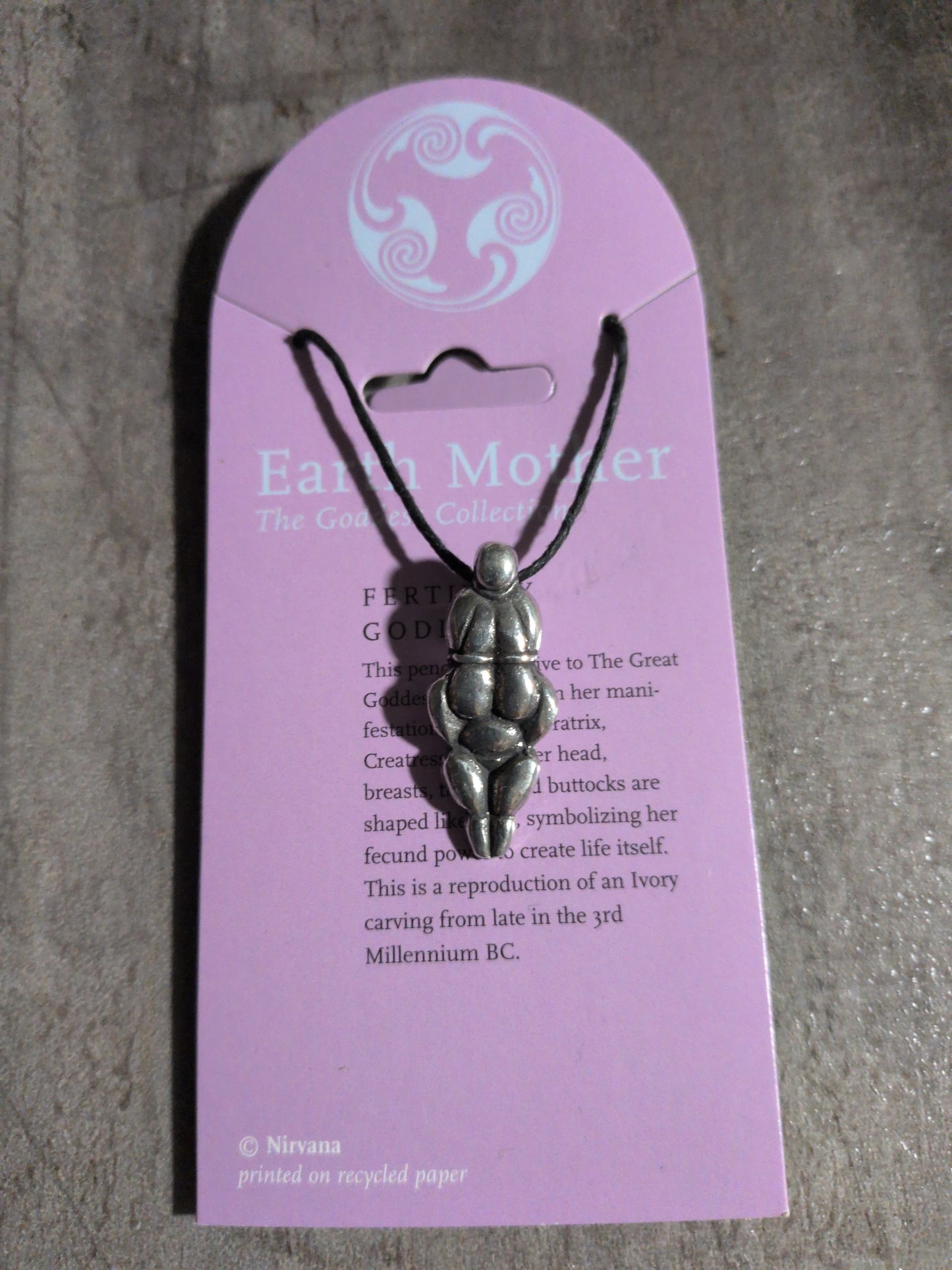 Earth Mother (Goddess Collection) Fertility Goddess Pewter Pendant