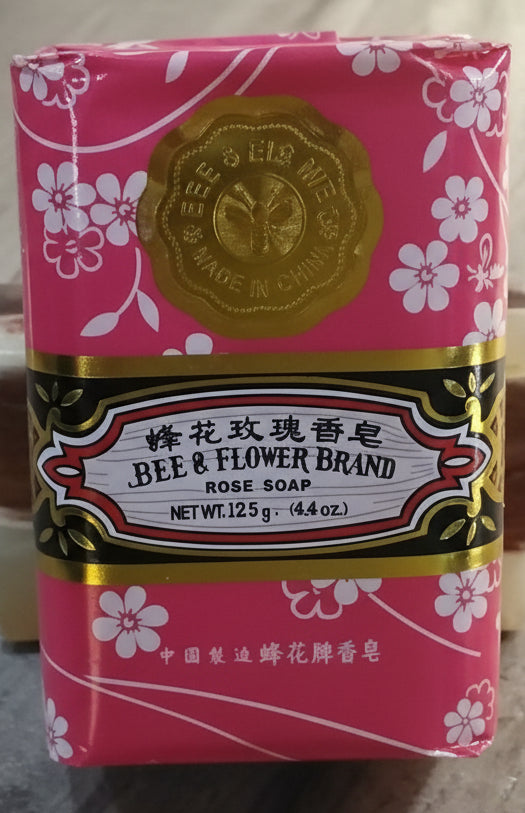 4.4oz Bee & Flower's Rose Soap