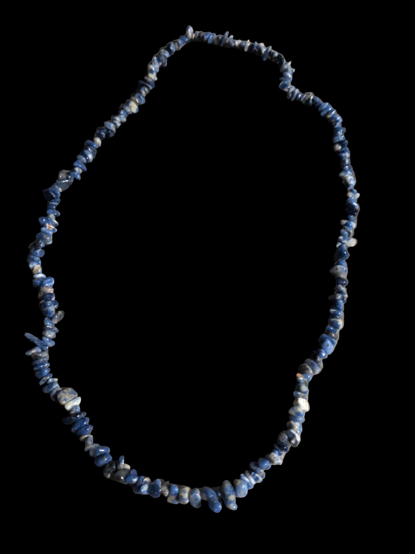 Gemstone Chips Necklace- Sodalite