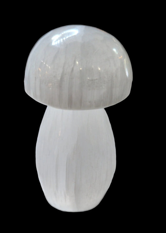 2.5" Clear Selenite Mushroom
