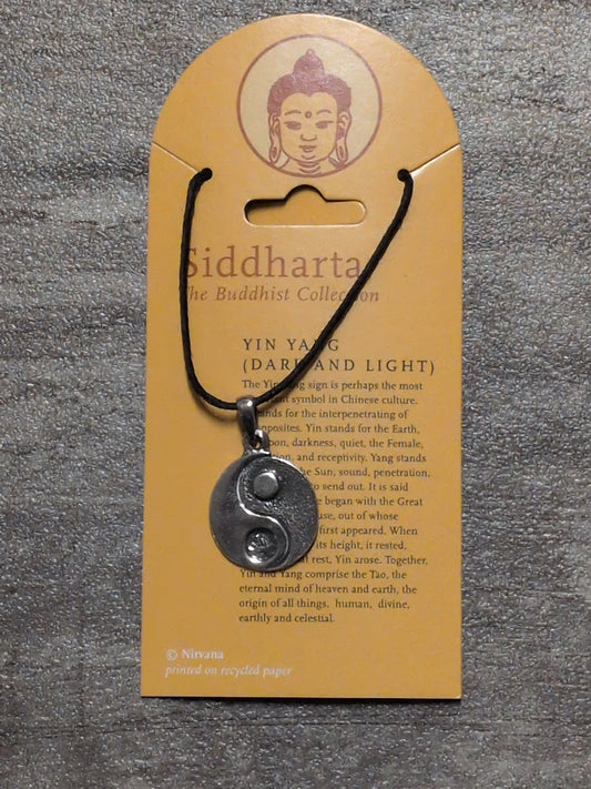 Siddharta/ Buddhist Collection Yin Yang Pewter Pendant