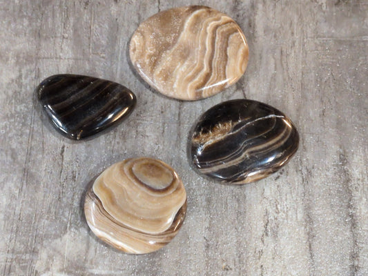Chocolate Calcite palm stone