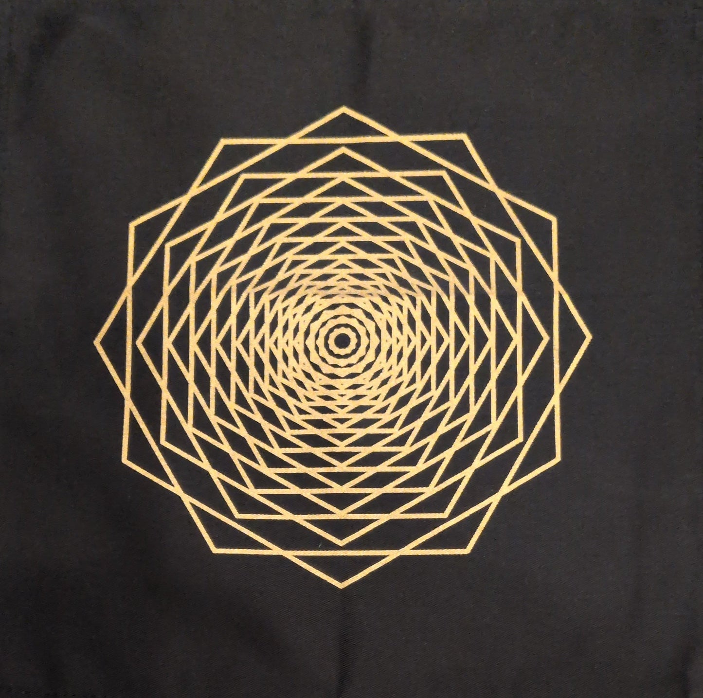 12"x12" Dodeca Fractal Fabric Crystal Grid