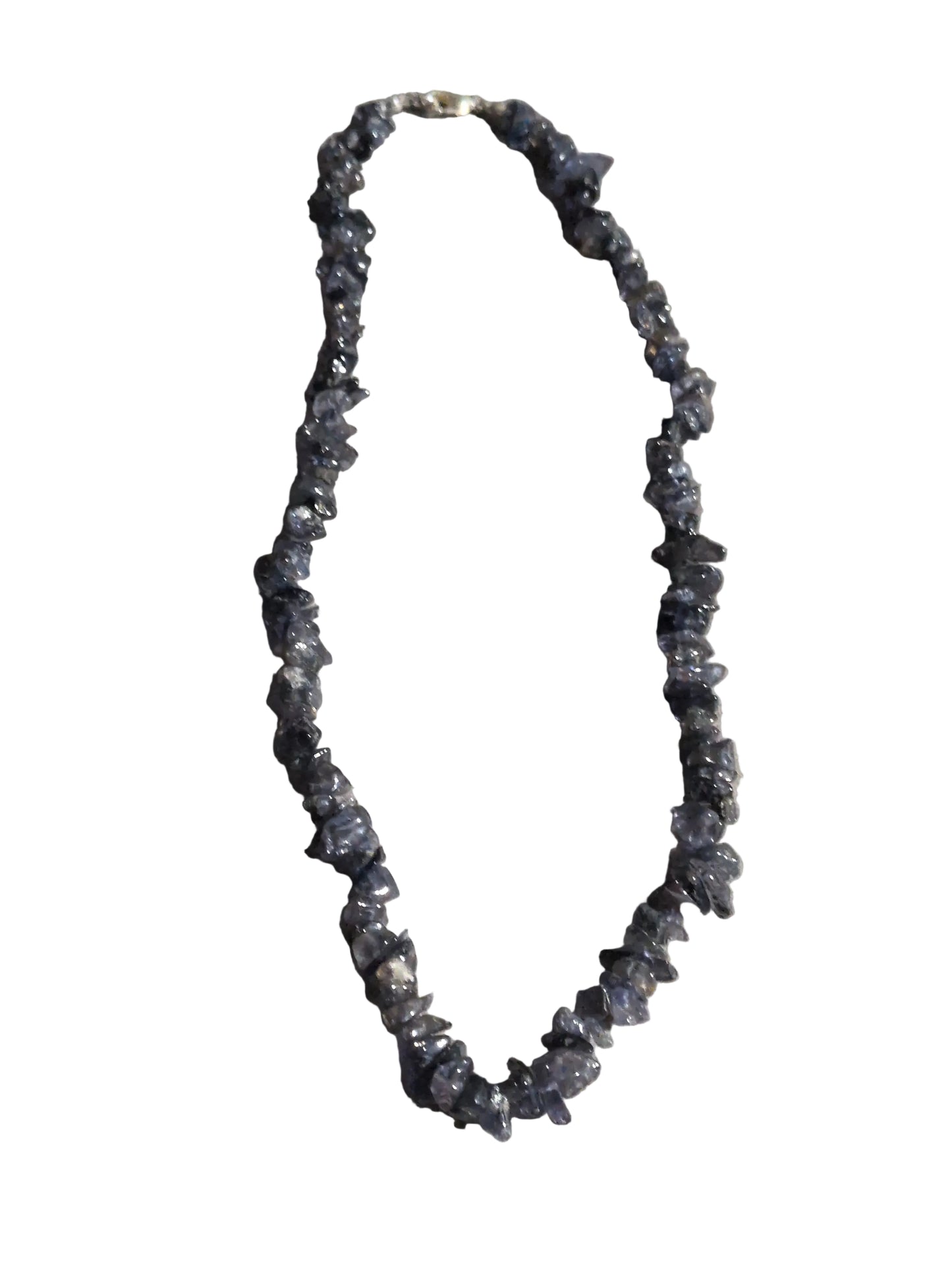 Gemstone Chips Choker- Iolite