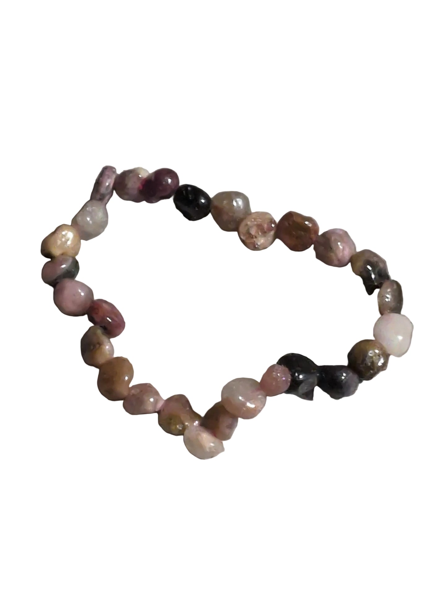 Elastic Chips Bracelet - Mixed Tourmaline