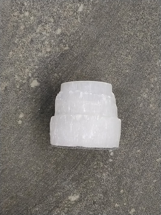 Selenite Candle Holder