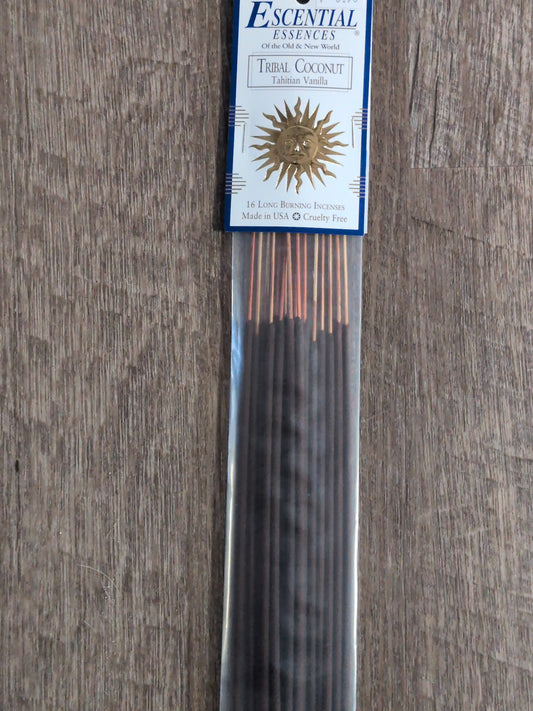 Essential Essences Incense 16 sticks Tribal Coconut