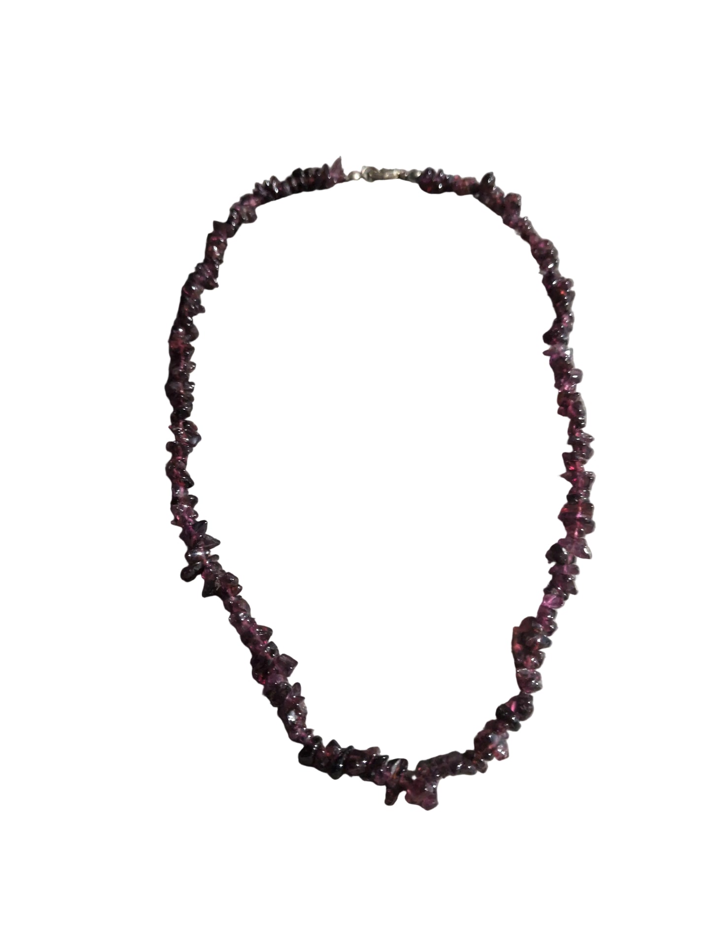 Gemstone Chips Choker- Red Garnet