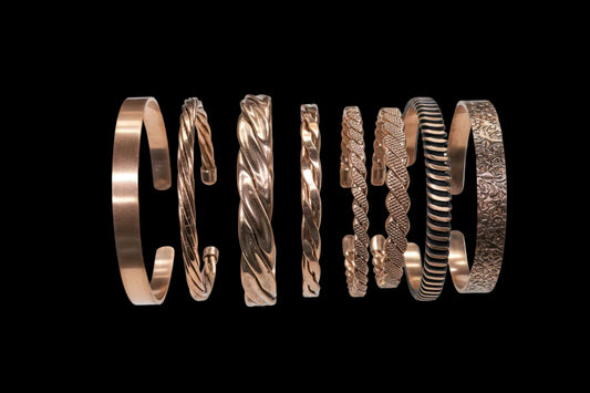 Assorted thin Copper Bracelets- adjustable