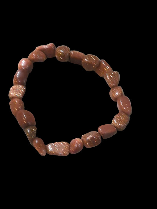 Goldstone Nugget Bracelet