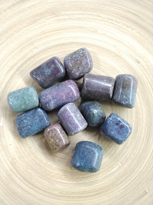 Ruby in Kyanite Tumbled stone
