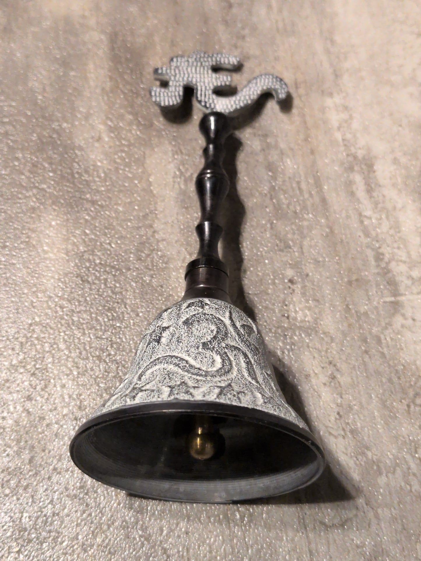 6" Om Brass Offering Bell