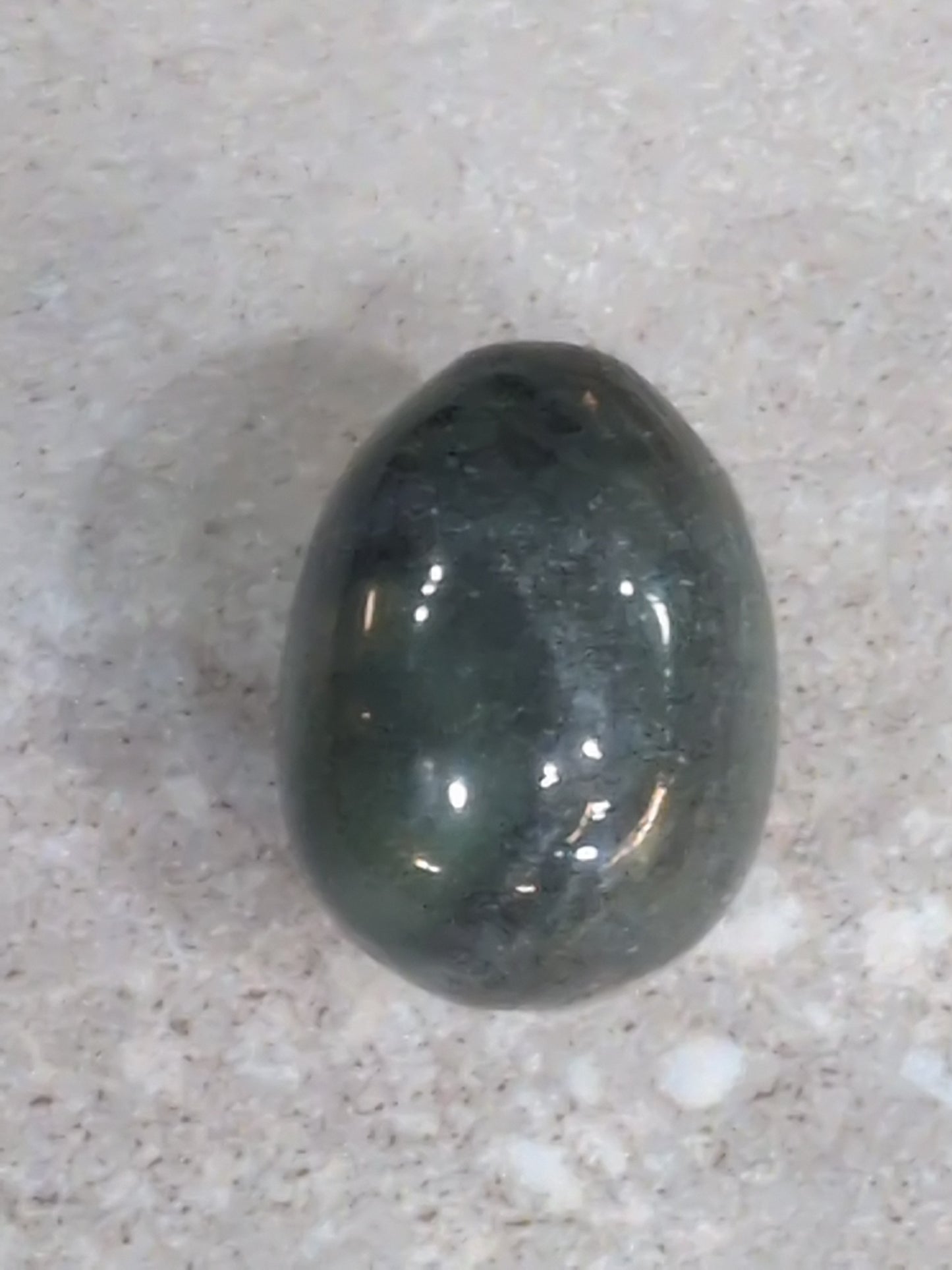 Green Moss Agate 45mm Egg
