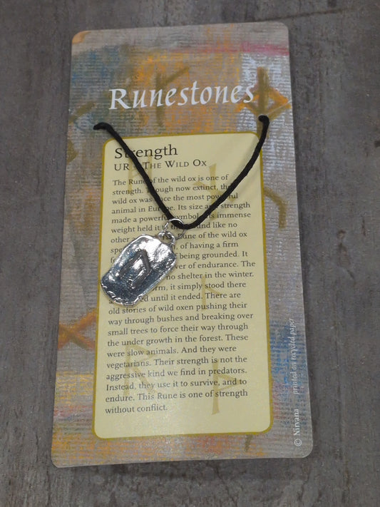 Runestones Strength Pewter Pendant