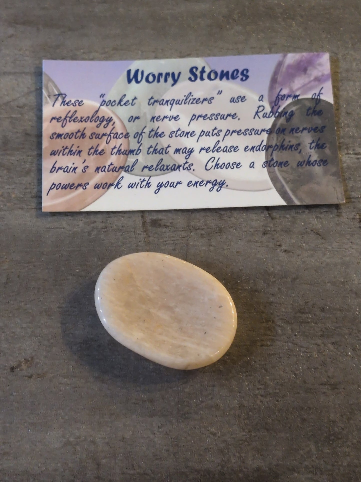 Moonstone Worry Stone