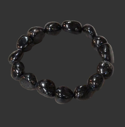 Black Tourmaline Nugget Bracelet