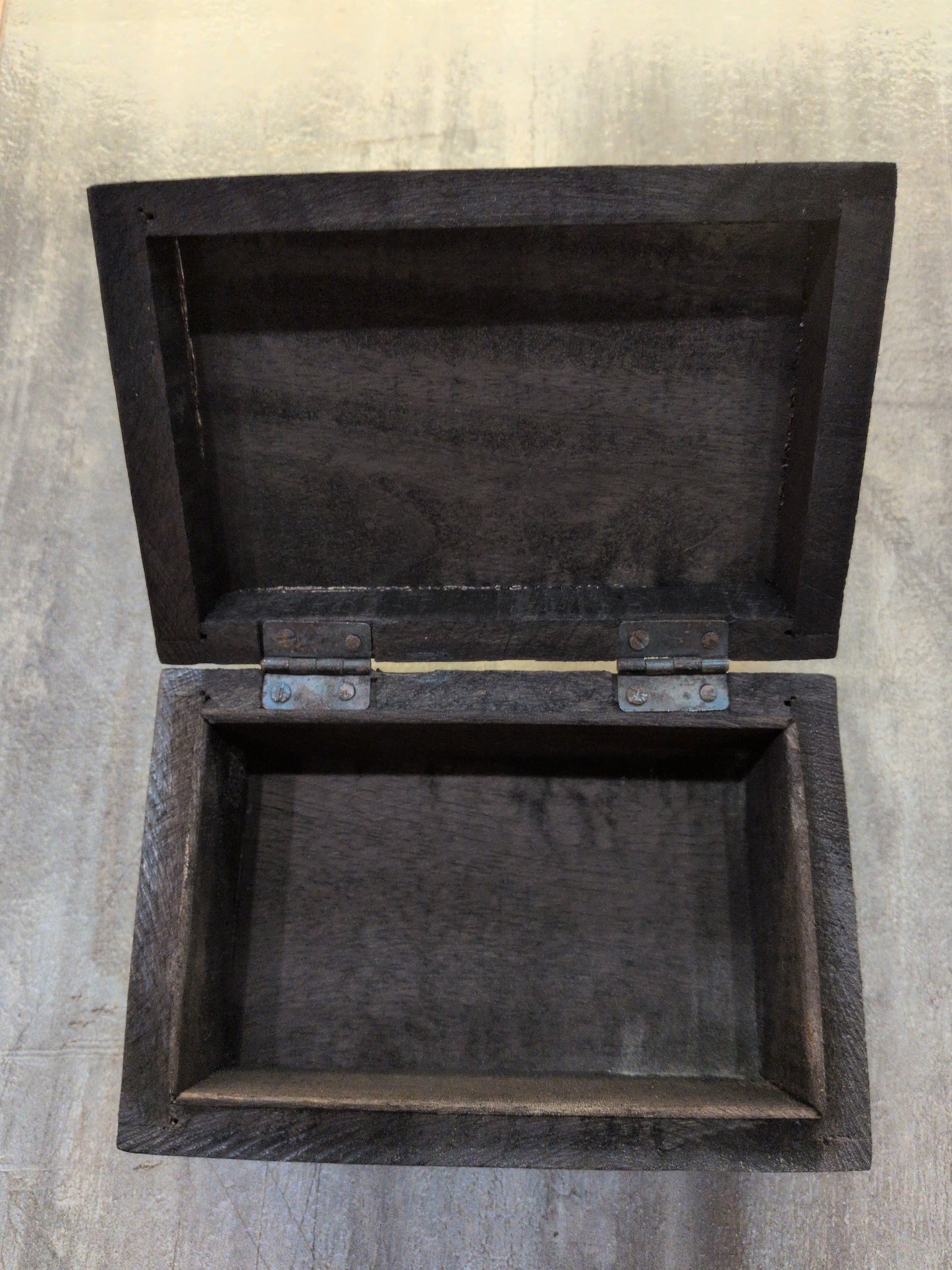 Chakras black wood Tarot storage box