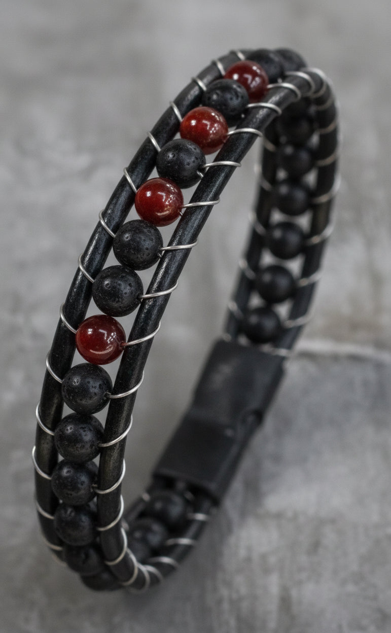 Fitted Gemstone Magnetic Clip Bracelet
