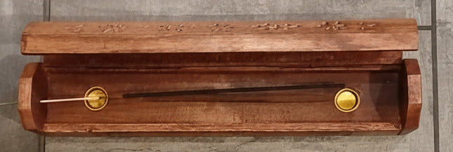 Laser engraved tree Incense Coffin Box