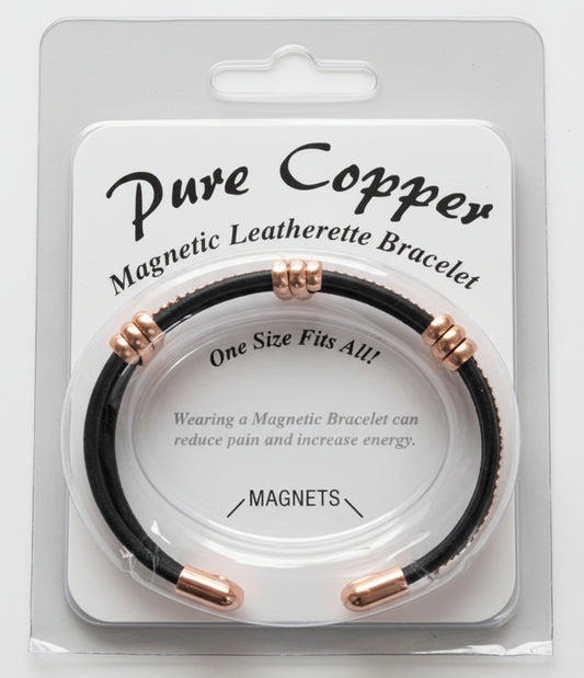 Magnetic Leatherette Bracelet