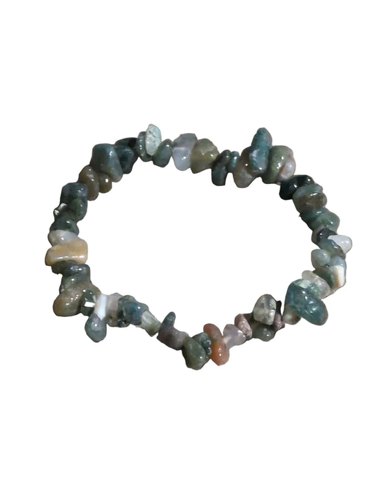 Elastic Chips Bracelet - Ocean Jasper