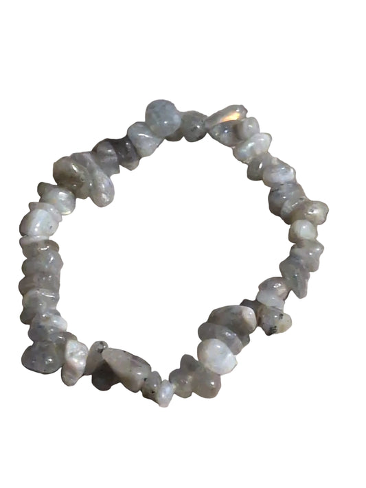 Elastic Chips Bracelet - Labradorite