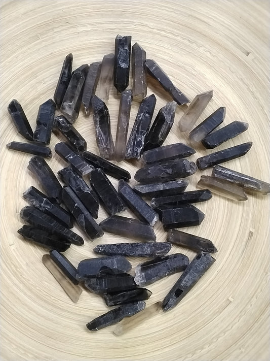 Tibetan Black Smokey Quartz point