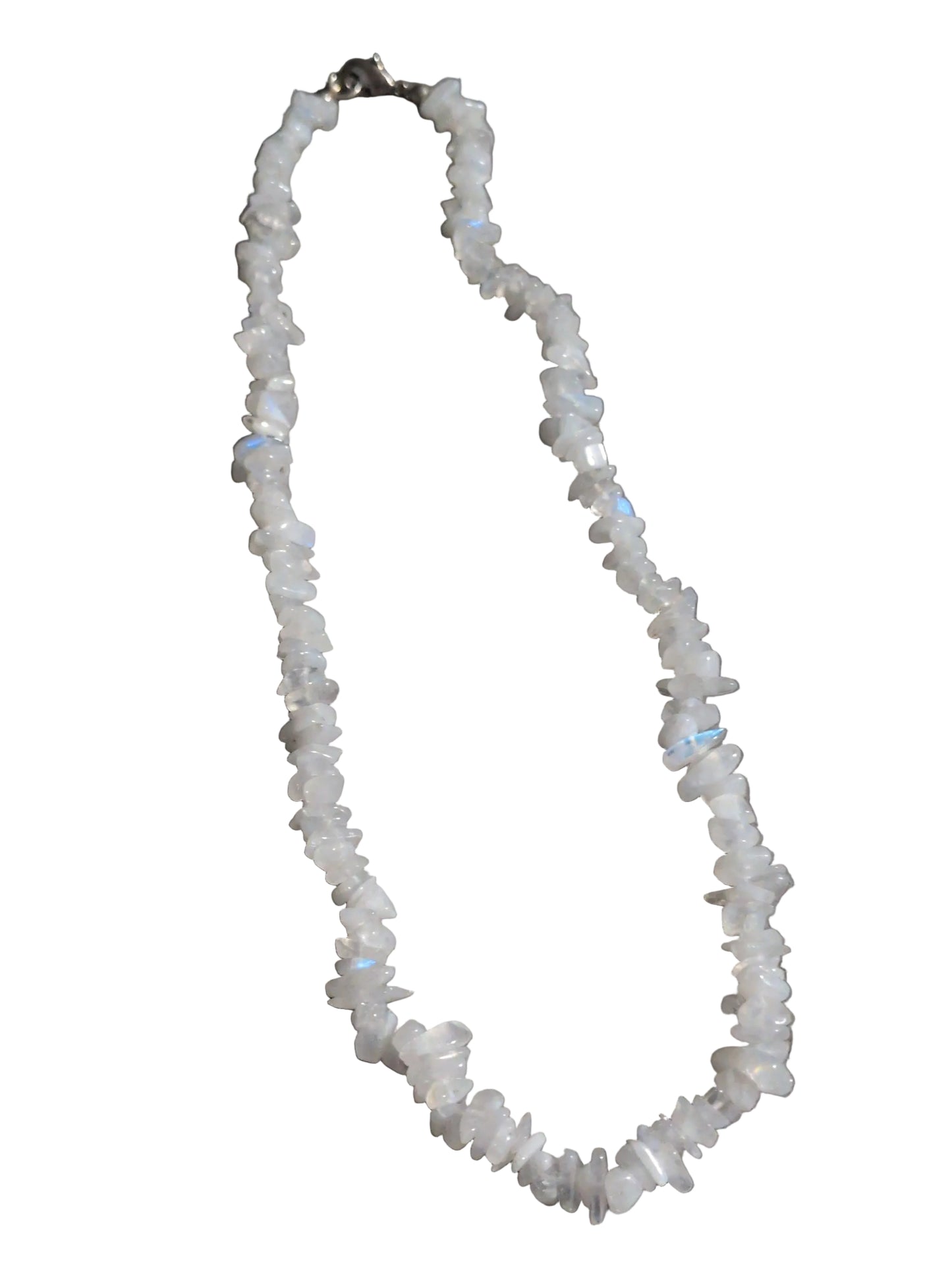 Gemstone Chips Choker- Rainbow Moonstone