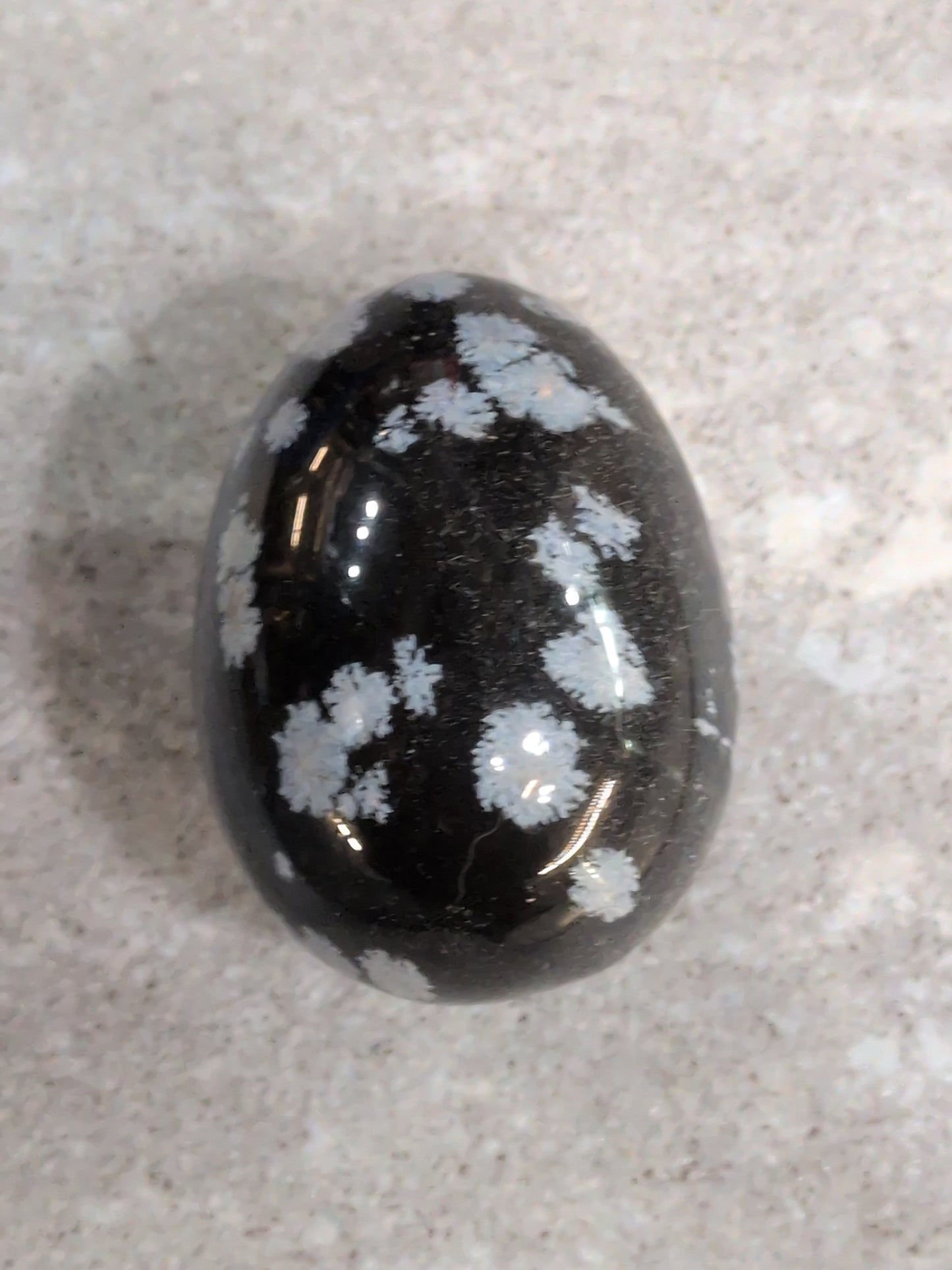Snowflake Obsidian 45mm Egg