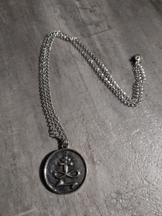 Destroy Enemies Pewter Pendant w/ Chain