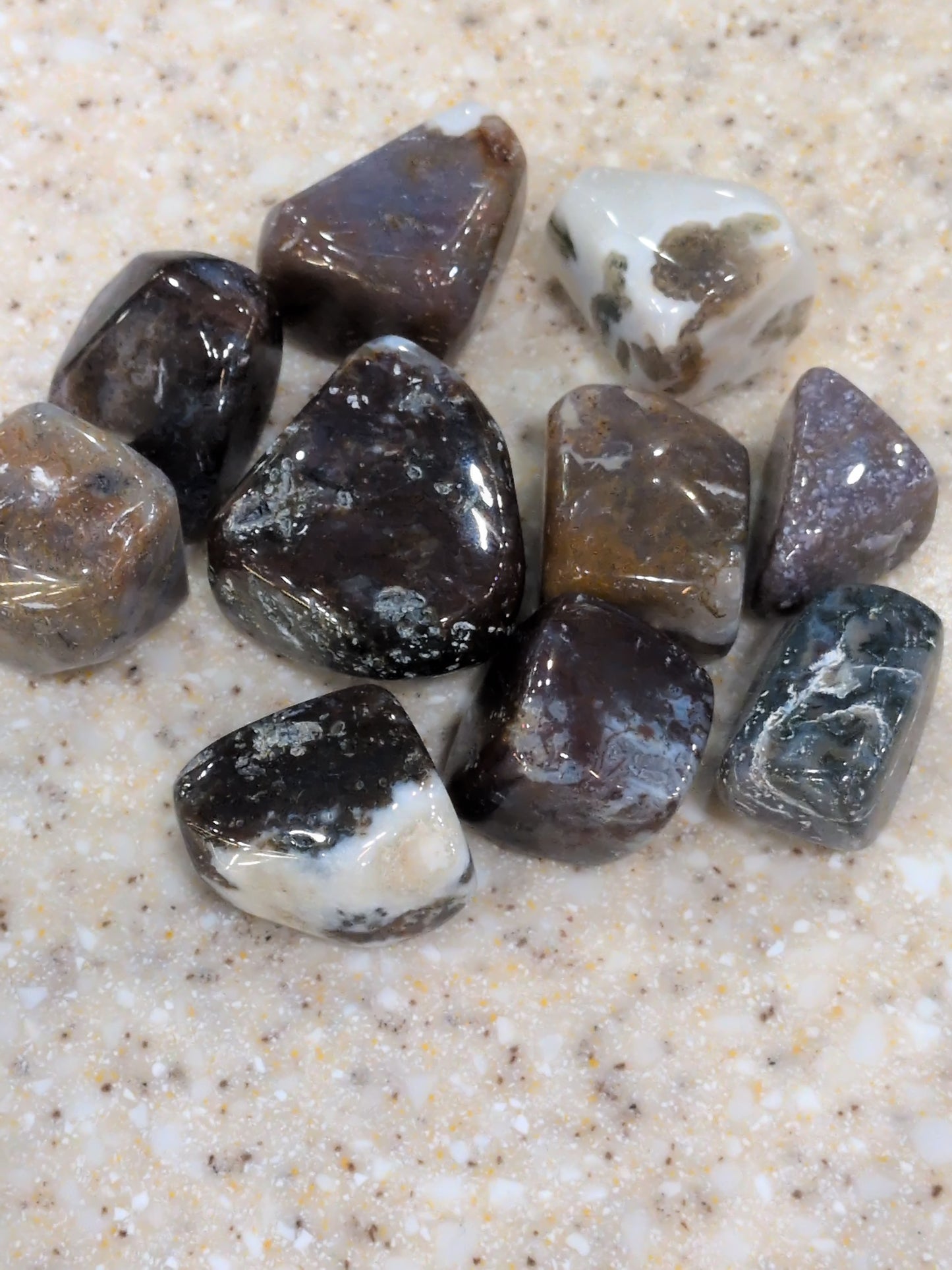 Red Moss Agate Tumbled stone