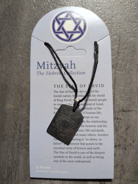 Mitzvah collection The Star of David Pewter Pendant