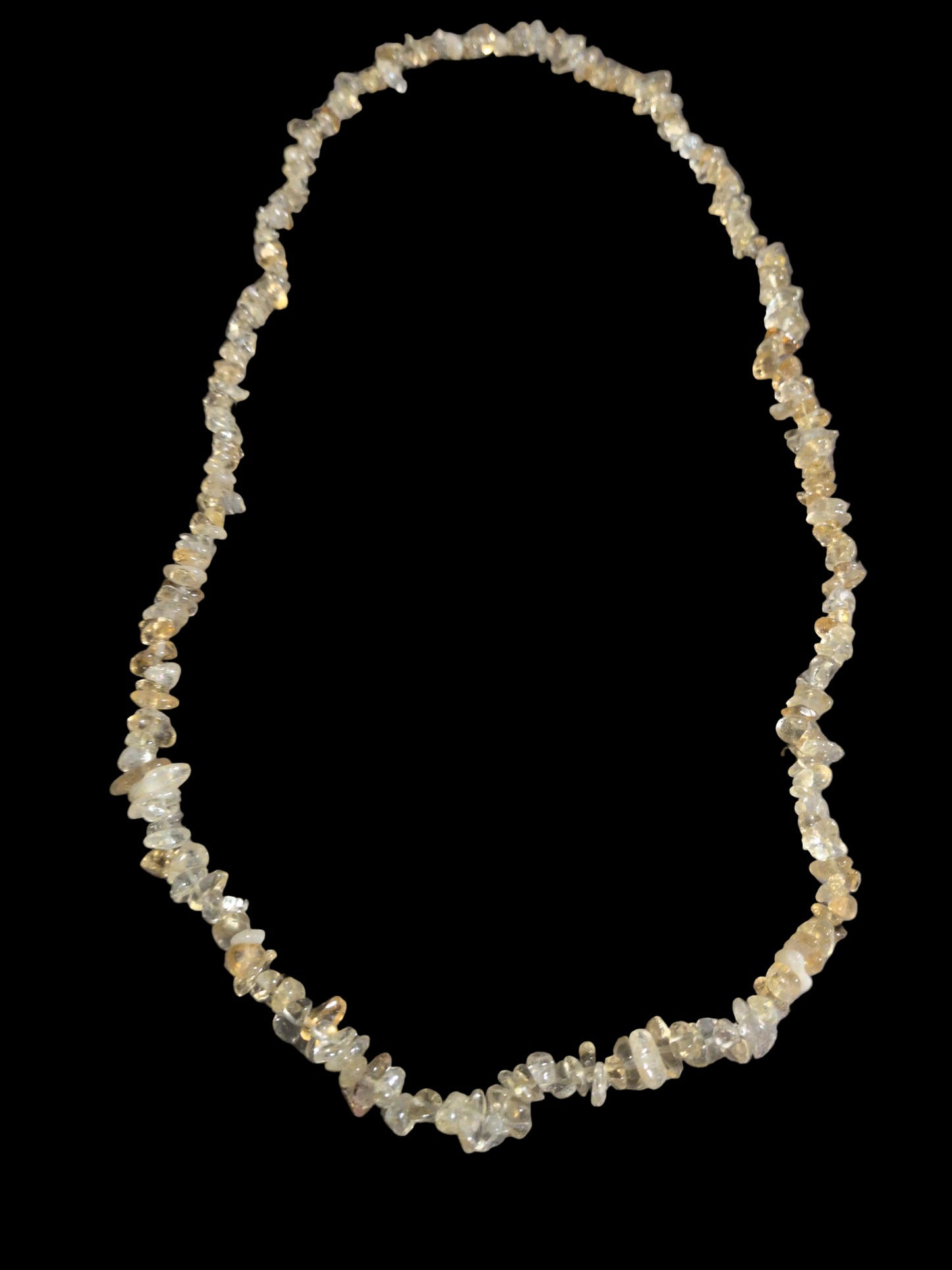 Gemstone Chips Necklace- Citrine