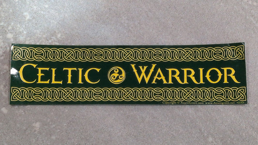 Celtic warrior bumper sticker