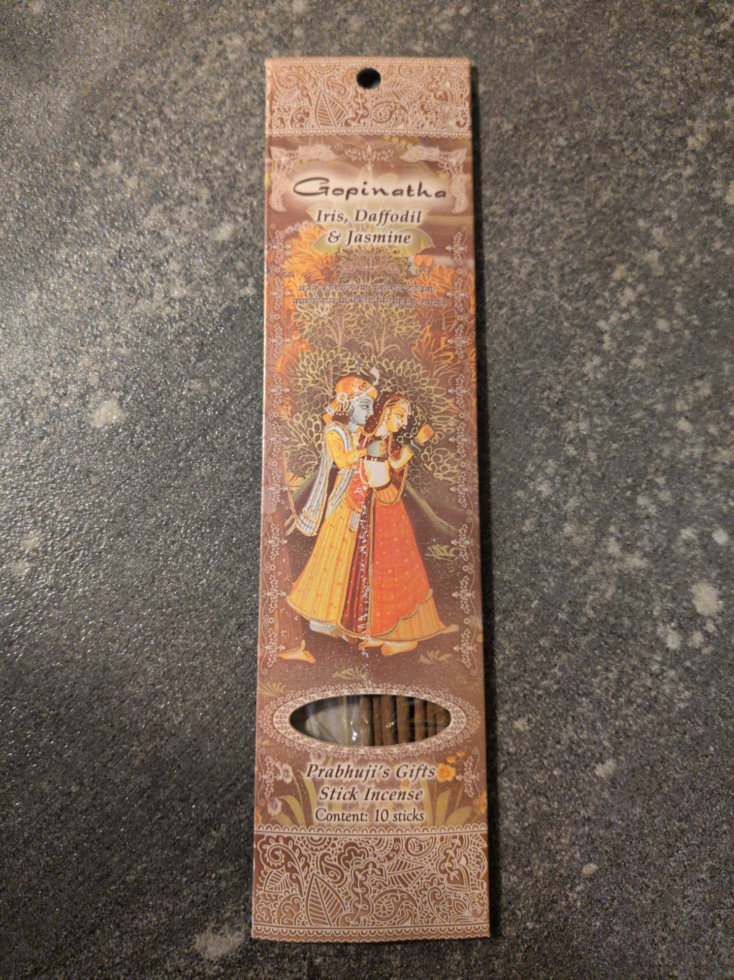 Prabhuji's Incense 10 sticks Gopinatha
