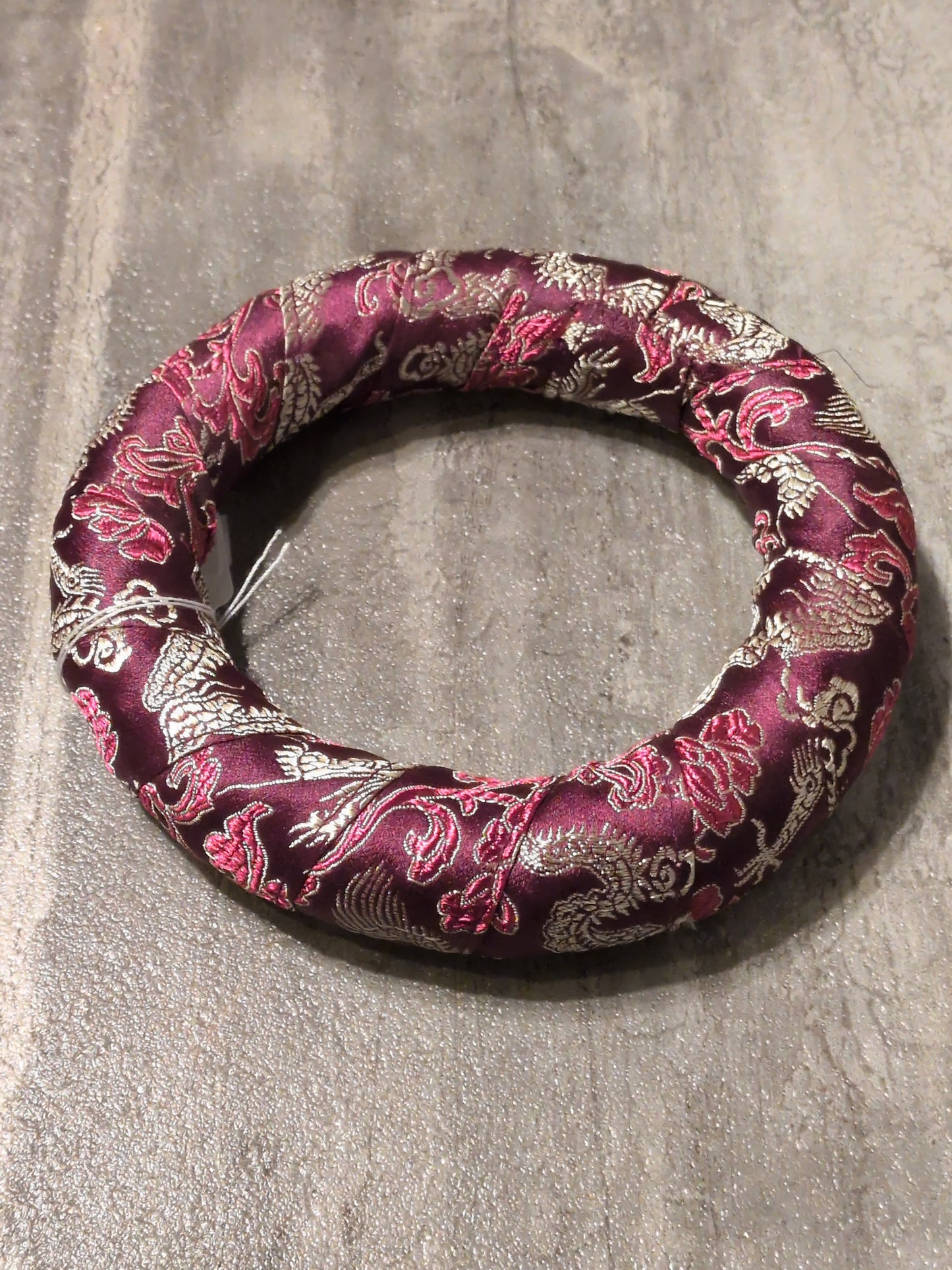 6" Singing Bowl Ring Pillow Purple