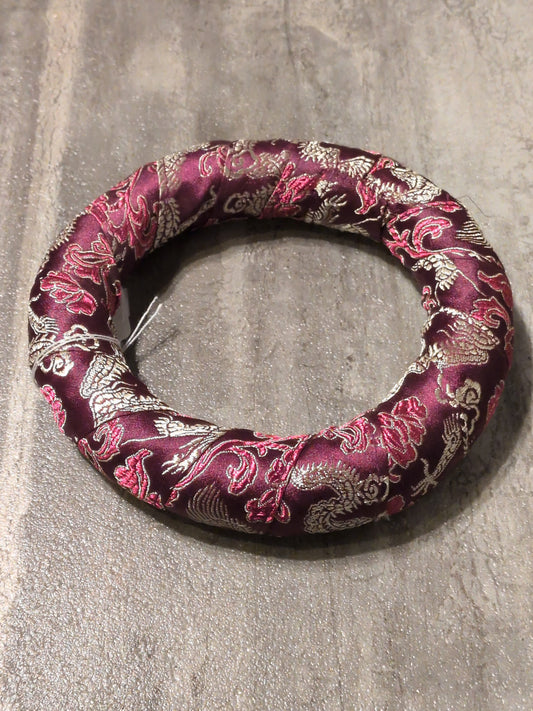 6" Singing Bowl Ring Pillow Purple